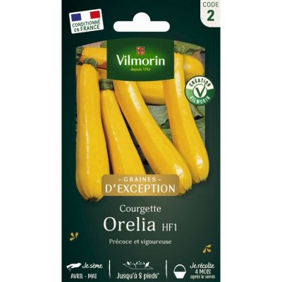 VILMORIN  - Sachet graines Courgette Orelia HF1