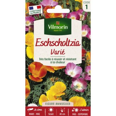 VILMORIN  - Sachet graines Eschscholtzia de Californie vari&eacute;