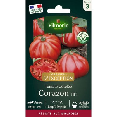 VILMORIN  - Sachet graines Tomate coeur de boeuf Corazon HF1