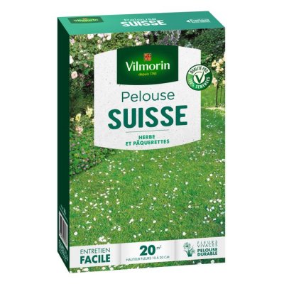 VILMORIN  Semences de pelouse Suisse - P&acirc;querettes - Bo&icirc;te de 500 g