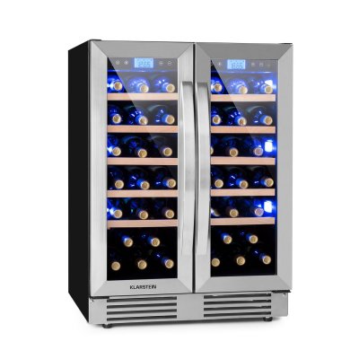 KLARSTEIN Vinovilla 42 Twin cave &agrave; vin Duo encastrable 126L 42 bouteilles 