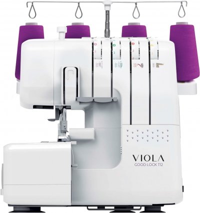 VIOLA  T12 Surjeteuse avec Diff&eacute;rentiel Enfilage Simplifi&eacute; Machine &agrave; Coudre