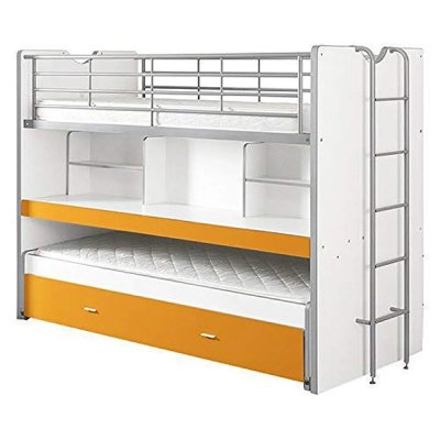 VIPACK  bonny compact80 lits superpos&eacute;s 2 couchages orange BONHS8011
