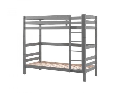 Vipack Pino Lits Superposs Pin Massif Gris 209x105x182cm + Lit Gigogne