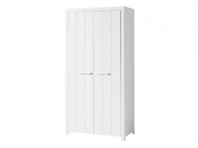 Vipack Vipack ERIK Armoire 2 portes en bois laqu&eacute; blanc Longueur 100cm