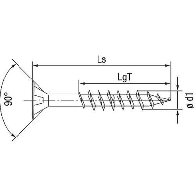 SPAX Vis agglo t&ecirc;te frais&eacute;e TX - &Oslash; 6 mm - 68/120 mm - Bo&icirc;te de 100 - 