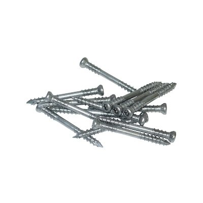 SPAX Vis inox A2 pour terrasse bois - double filet - 5 x 60 mm - 100 pi&egrave;ces 