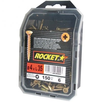 ROCKET Vis  t&ecirc;te frais&eacute;e Pozi 4x35 vybac 150 p