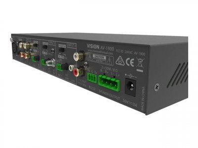 VISION  Av-1900 Audio Mixer Amplifier Argent&eacute;