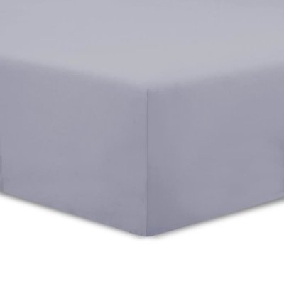 VISION  - Drap housse Gris - 160x200cm - 100% coton