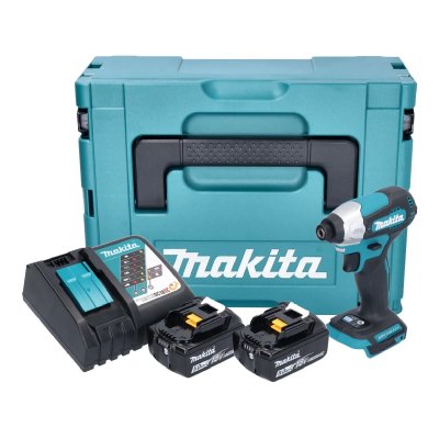 MAKITA Visseuse &agrave; chocs 18V lxt 140Nm (2x5,0 Ah) en makpac  DTD157RTJ