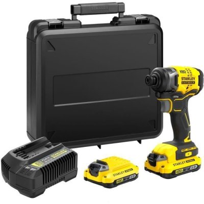 STANLEY Visseuse &agrave; chocs  SFMCF810D2K - En coffret - 18V - 2x2.0Ah