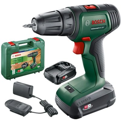 BOSCH Visseuse-perceuse  UniversalDrill 18 + 2 batteries 