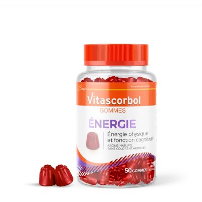 Vitascorbol energie - compl&eacute;ments alimentaires - x50 gommes
