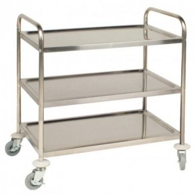 VOGUE  Chariot&agrave;&nbsp; roulettes&agrave;&nbsp; 3 &eacute;tages 810 x 455 x 855 mm