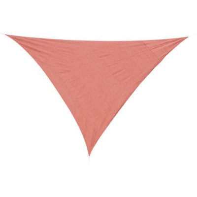 OUTSUNNY Voile d'ombrage 3x3x3m triangulaire rouge
