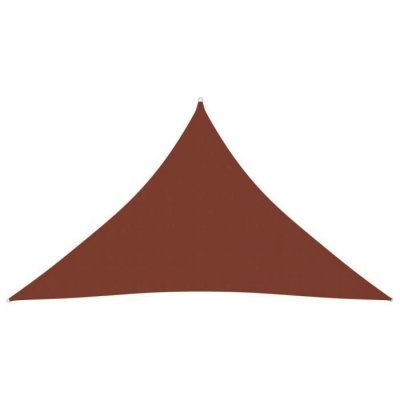 VIDAXL Voile parasol Tissu Oxford triangulaire 3x3x4,24 m Terre cuite
