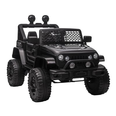 HOMCOM Voiture 4x4 &eacute;lectrique enfant 100x64x71cm Noir 