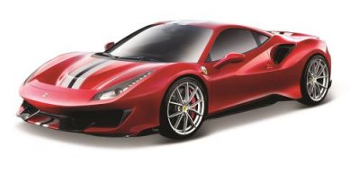 BBURAGO Voiture  Ferrari 488 Pista 1:24 Rouge 