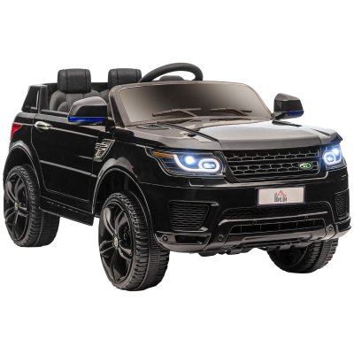 HOMCOM Voiture &Eacute;lectrique Enfant Suv 4x4 - 12v, 5km/h Max. - T&eacute;l&eacute;commande - Nombreux Effets Noir