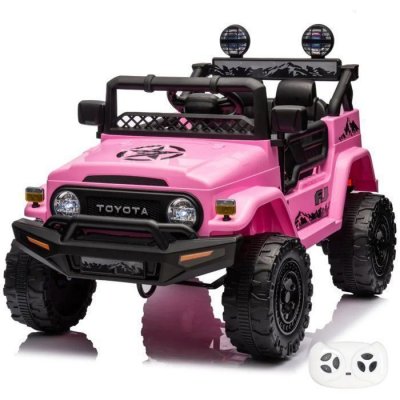 VROOOMY Voiture &eacute;lectrique pour enfants Toyota FJ Cruiser 12 volts - Rose