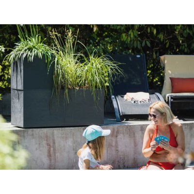 EDA VOLCANIA bac carr&eacute; 31 L anthracite 40X40X40