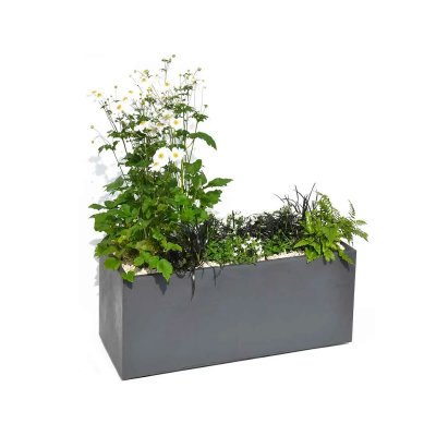 EDA VOLCANIA bac jardiniere 97,6L anthracite 100X40X40