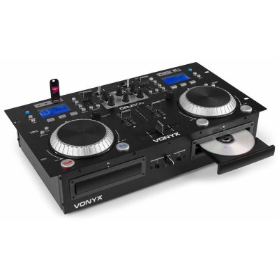 VONYX  CDJ500 &ndash; Double lecteur CD/MP3/USB/Mixeur avec Bluetooth
