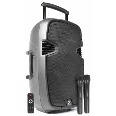 SKYTEC Vonyx SPJ-PA915 Enceinte Sono Portable avec micros sans fil -