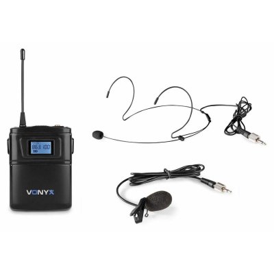 VONYX  WM60B &ndash; Microphones sans fil UHF, 16 canaux