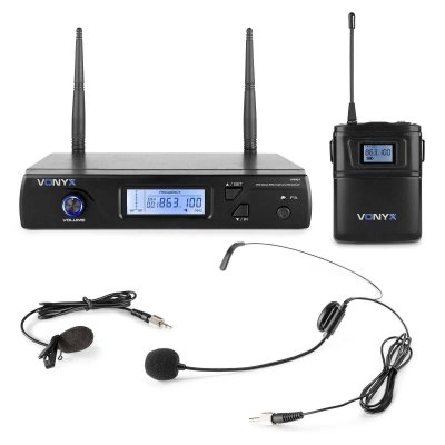 VONYX  WM61B - Microphones sans fil UHF, 16 canaux
