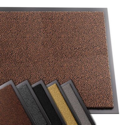 VOUNOT  - Tapis de porte paillasson 60x90 marron