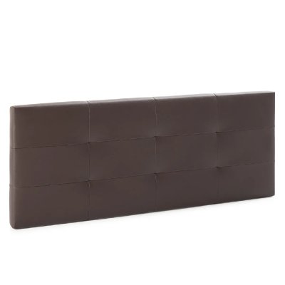 MARCKONFORT Vs Venta-Stock T&ecirc;te de lit 140x60 cm chocolat, cuir synth&eacute;tique