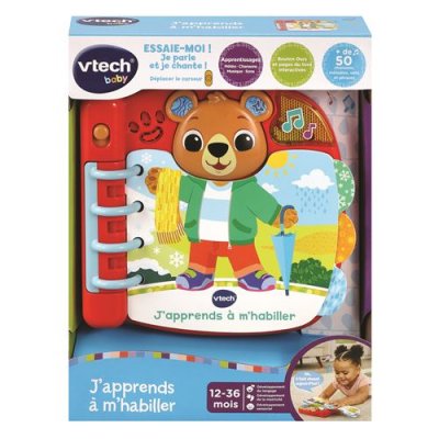VTECH BABY  - livre j'apprends a m'habiller VT3417765583056