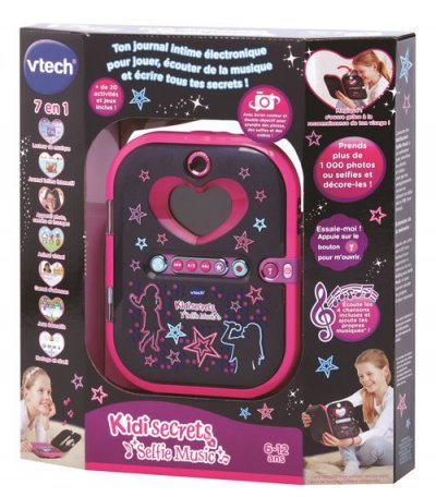 VTECH  KidiSecrets Selfie Music noir