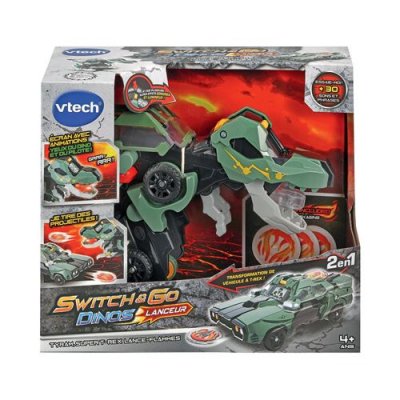 VTECH  - Switch & Go Dinos Lanceur - Tyram, Super T-Rex Lance Flammes