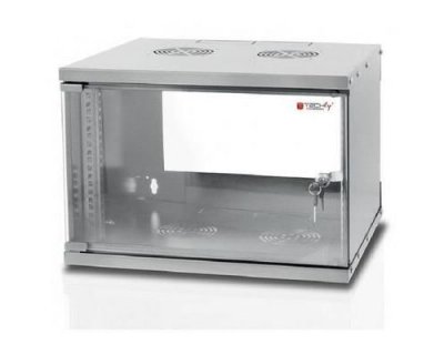 TECHLY Wall Rack Cabinet 19 6U prof. 320 Grey Assembled I-CASE EL-1006G32
