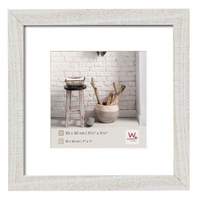 Walther Design Cadre photo Home 30x30 cm Blanc polaire