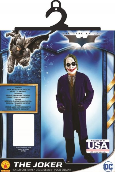 RUBIE S FRANCE Warner d&eacute;guisement classique joker dark knight - taille 5-6 ans