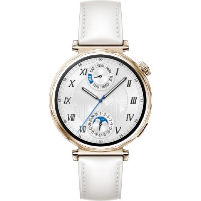 HUAWEI WATCH GT 5, Boitier de 41mm dor&eacute; avec Bracelet Blanc - Neuf