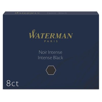 WATERMAN   cartouches d'encre longues, noir intense noir