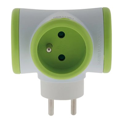 WATT & CO WATT&CO Bloc prise Triplite 3x16A rotatif  Vert