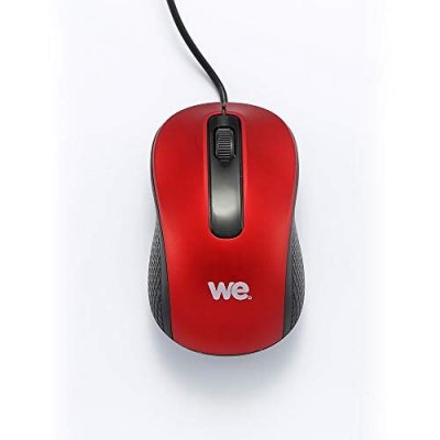 WE  - Souris - filaire - USB - rouge 