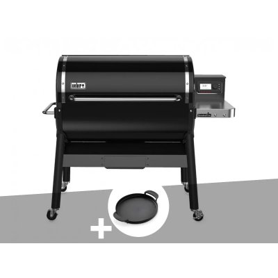 WEBER  - Barbecue &agrave; pellets Smokefire EX6 gbs + Plancha - Noir