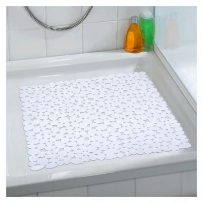 WENKO  20277100 Paradise Tapis Douche Blanc 54 x 54 cm