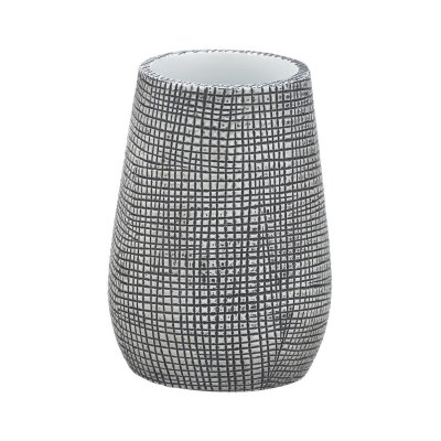 WENKO  - Gobelet de salle de bain design nature Gilba - Gris - Gilba