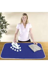 WENKO  Nappe de repassage, Tapis de repassage, 65x100 cm, bleu