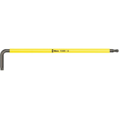 WERA  05024484001 967 SXL Cl&eacute;s m&acirc;les coud&eacute;es Torx TX 15, Jaune Clair