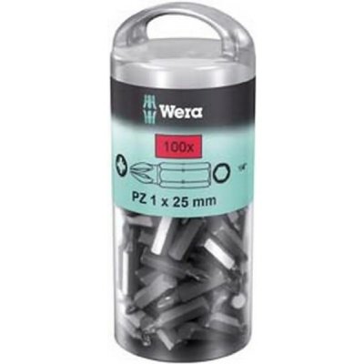 WERA  855/1 Embouts Z DIY 100, PZ 1 x 25 mm, 100 pi&egrave;ces