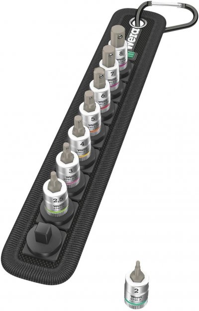 WERA  Belt A 2 Ensemble de douilles, Cl&eacute;s mixtes &agrave; cliquet